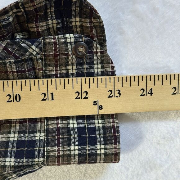Pendleton Wool Button Down Shirt Men’s Size Large Plaid Brown - Picture 10 of 16